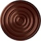 Ekena Millwork Carton Ceiling Medallion (For Canopies up to 2 5/8"), Hand-Painted Antique Copper, 12 5/8"OD x 1"P CM13CAACS - alternate 1